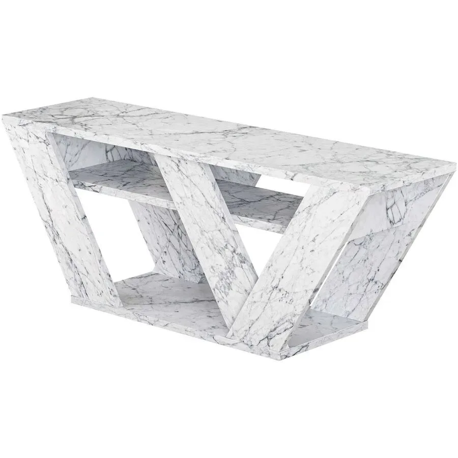 TV-Möbel Georis Carrara Marmor Holzwerkstoff B 110 cm