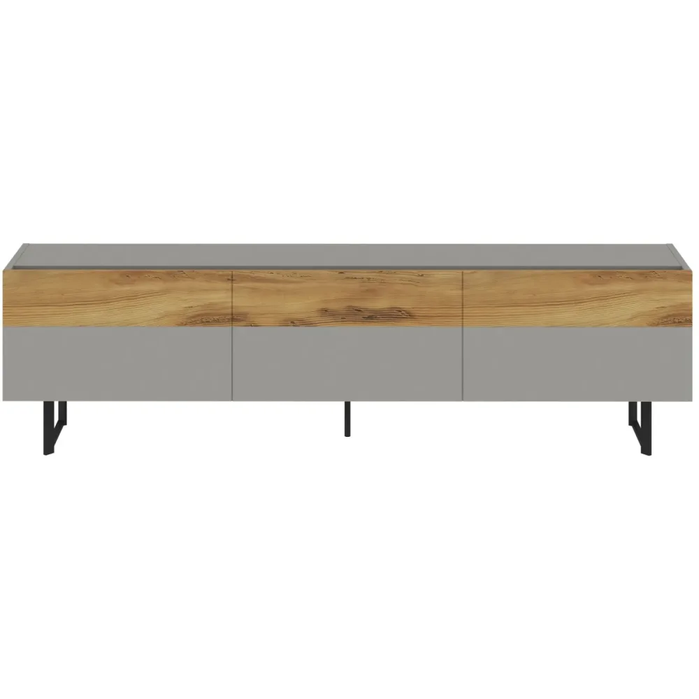 TV-Möbel Georis Grau/Eiche Holzwerkstoff B 180 cm
