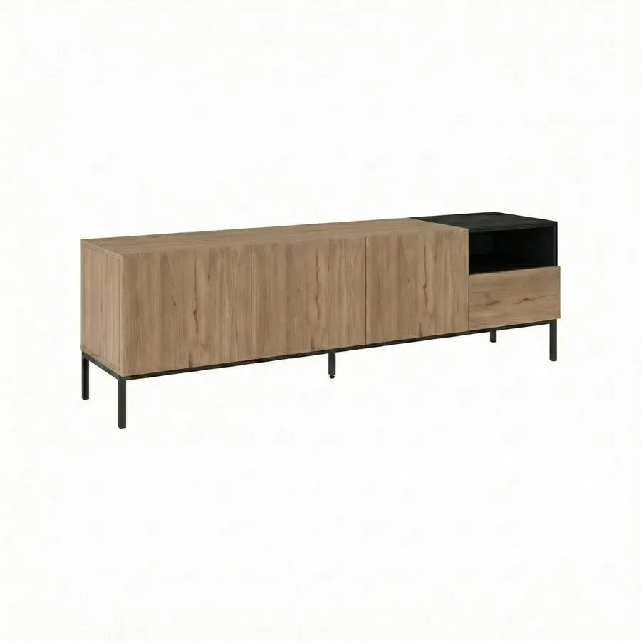 TV-Möbel Georis Eiche/Sandstein Holzwerkstoff B 180 cm