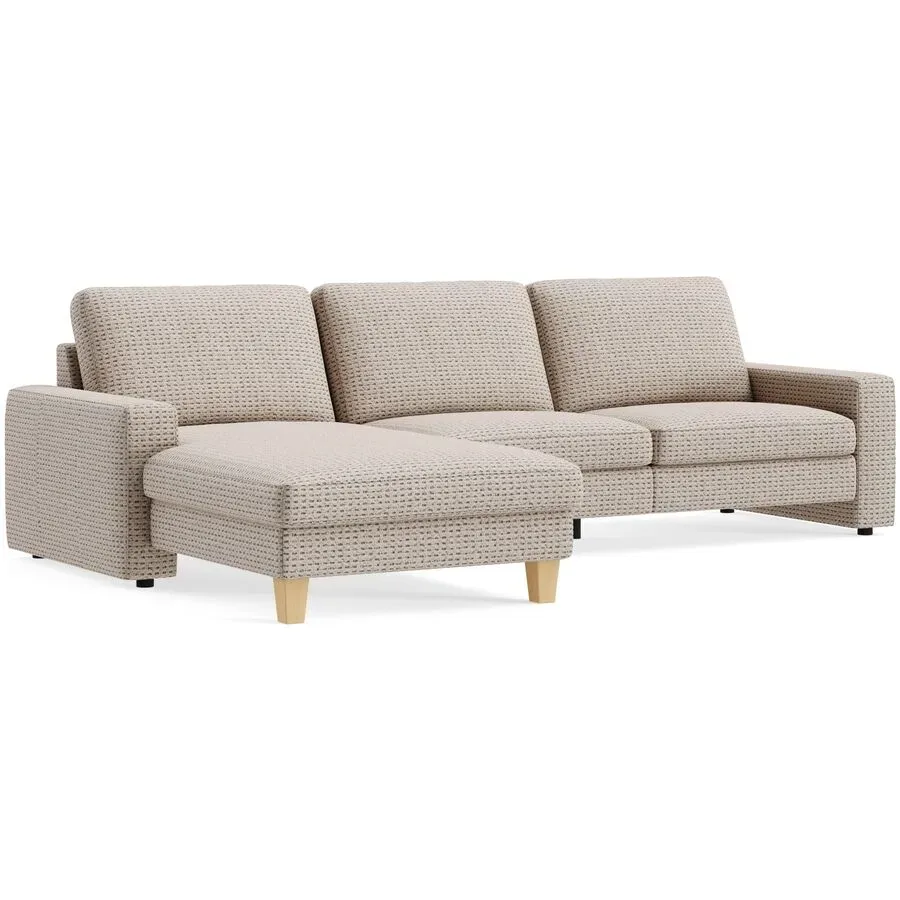Ecksofa Step Basic Stoff Vita grey B 179 T 184 cm - Möbel Konfigurator: Traummöbel individuell zusammenstellen