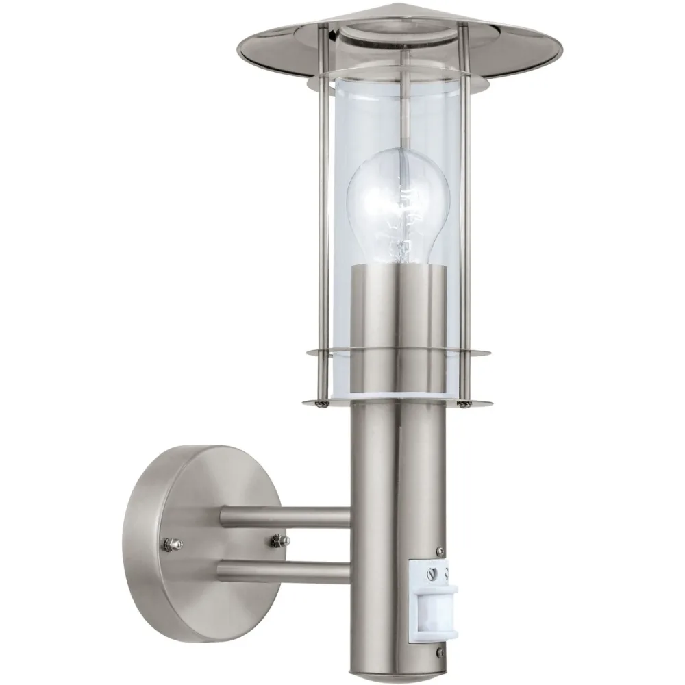 Aussenwandleuchte Lisio Inkl. Sensor Edelstahl  