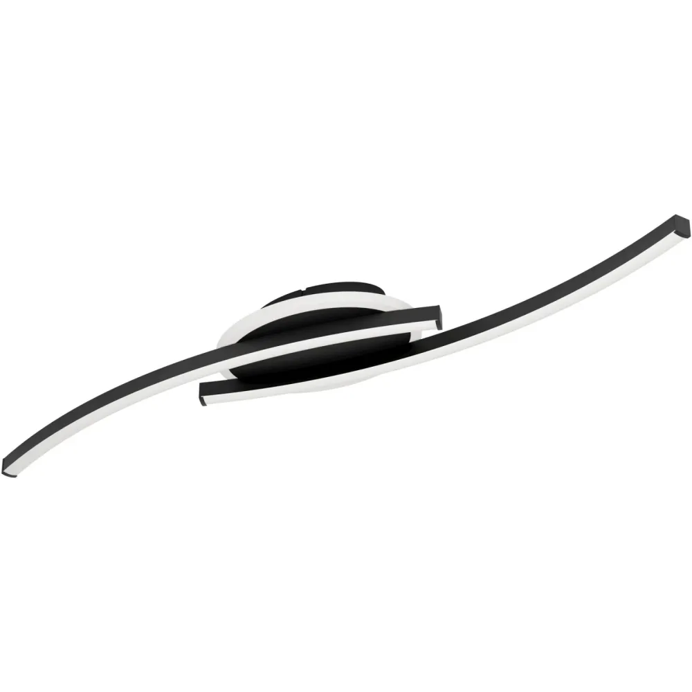 Deckenlampe Lungolago schwarz 1500 lm B 140 cm