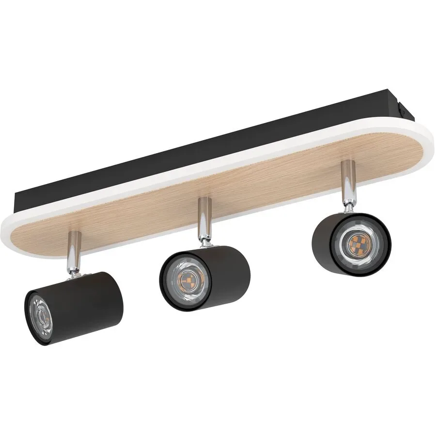 Spot Rimbocchi schwarz, braun 2500 lm B 10 cm