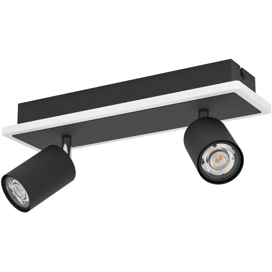 Spot Rimbocchi 1 schwarz 1500 lm B 10 cm