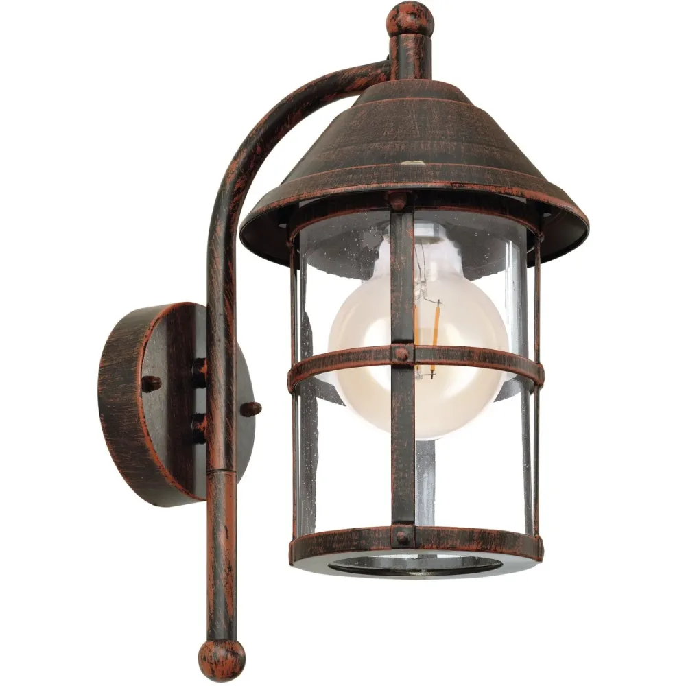 Wandlampe aussen San Telmo antik-braun B 24 cm IP23