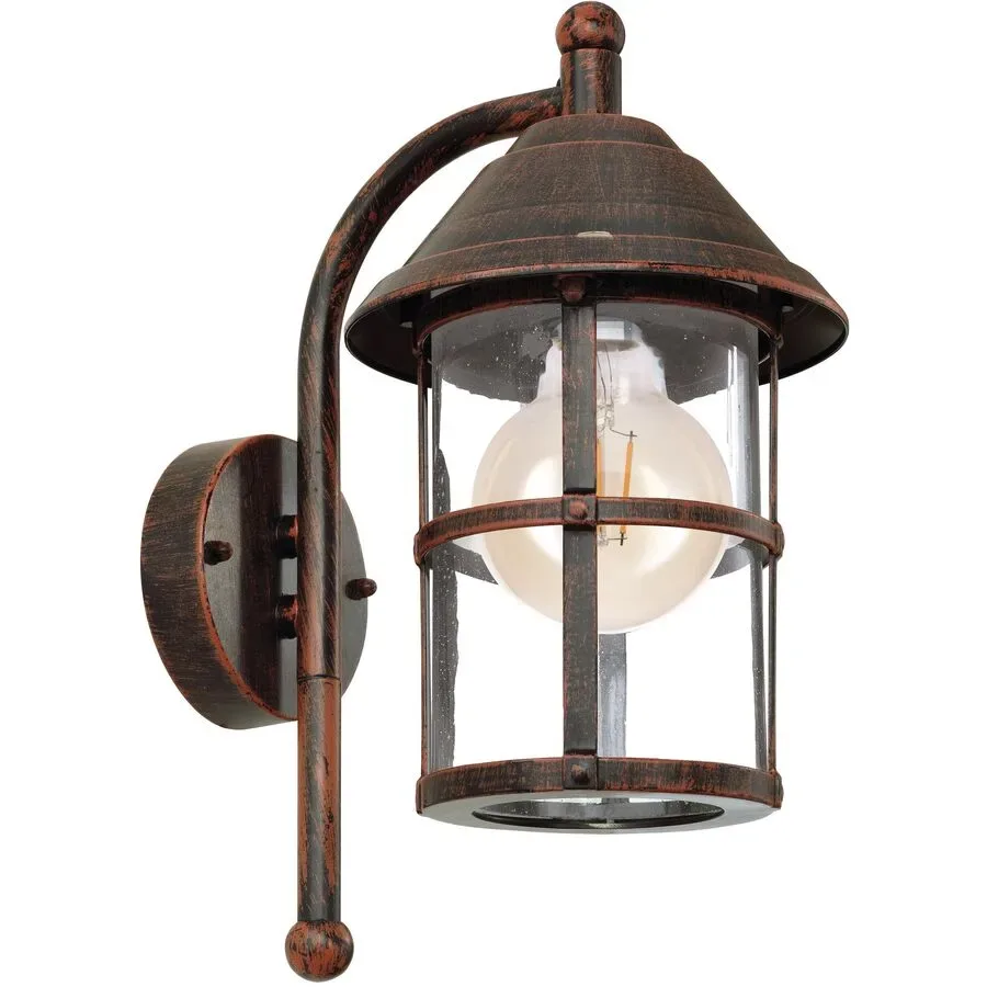 Wandlampe aussen San Telmo antik-braun B 24 cm IP23