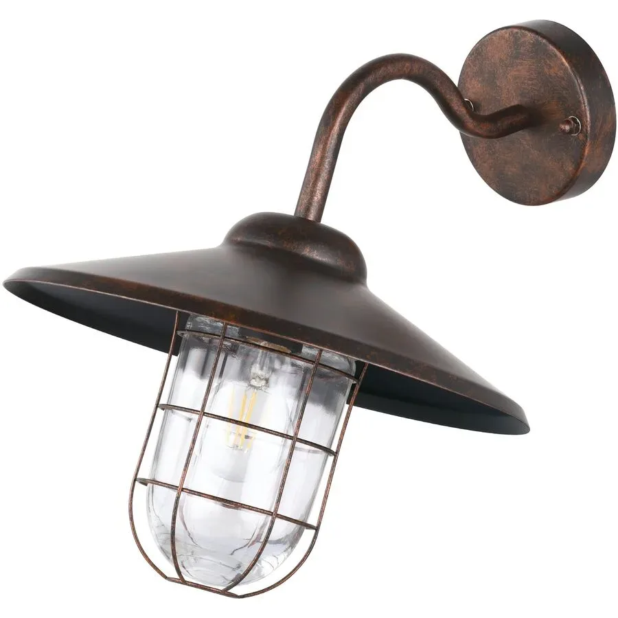 Wandlampe aussen Melgoa kupferfarben-antik B 38 cm IP44