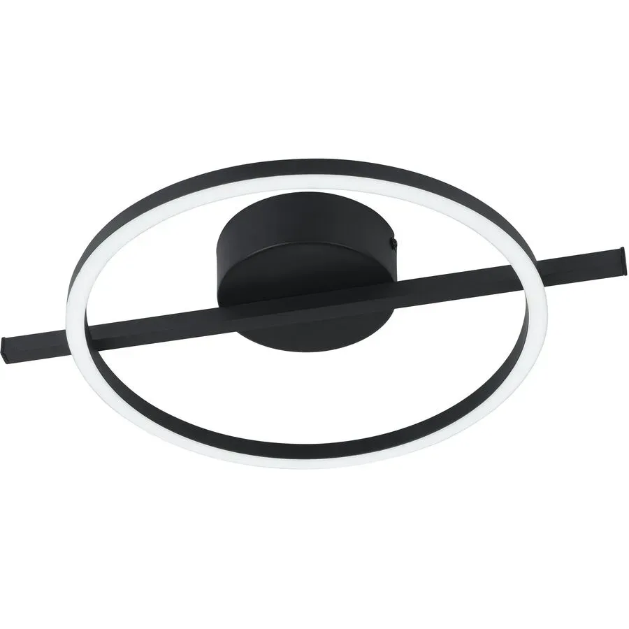 Deckenlampe Amandolo schwarz 1900 lm Dimmbar B 30 cm