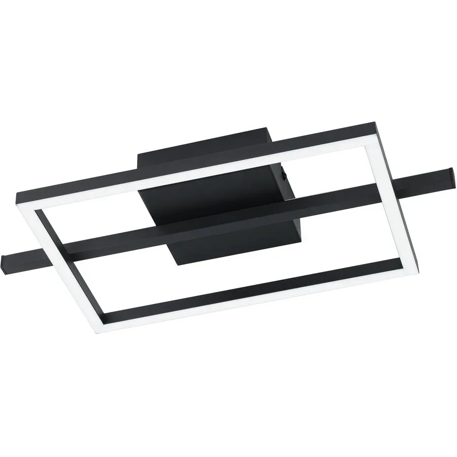 Deckenlampe Amandolo schwarz 1900 lm Dimmbar B 20 cm