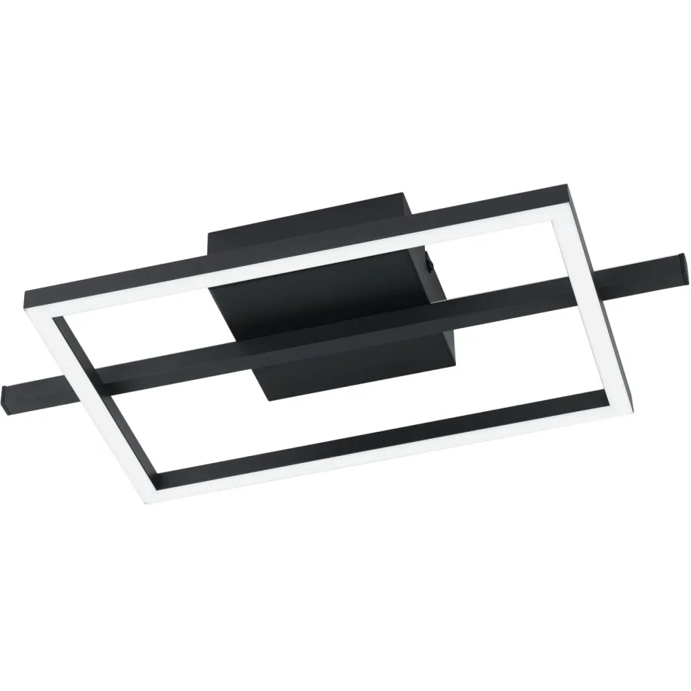 Deckenlampe Amandolo schwarz 1900 lm Dimmbar B 20 cm