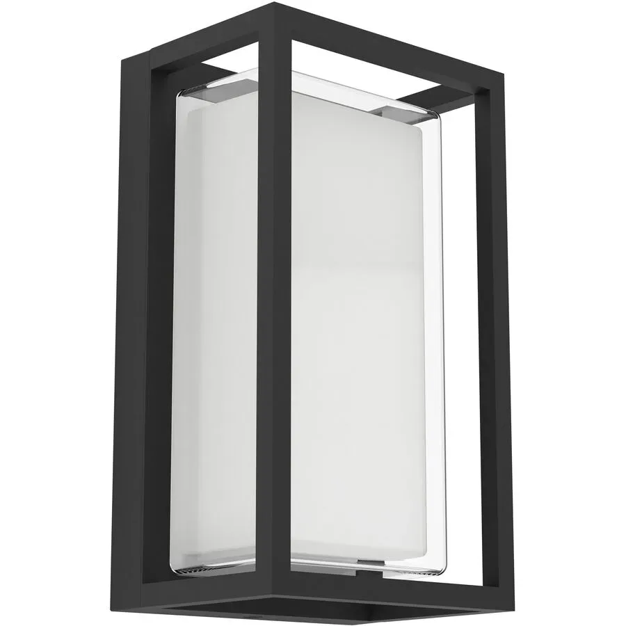 Wandlampe aussen Genovese schwarz-struktur IP65