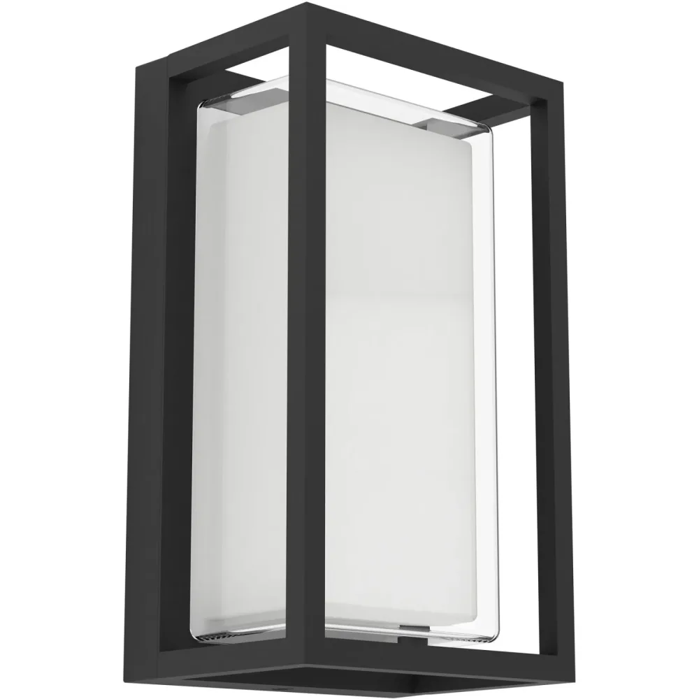 Wandlampe aussen Genovese schwarz-struktur B 10 cm IP65