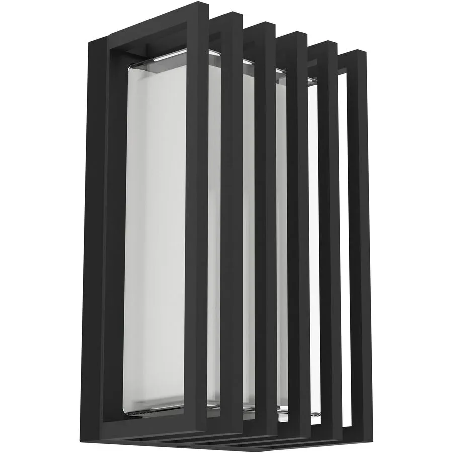 Wandlampe aussen Genoves schwarz-struktur IP65