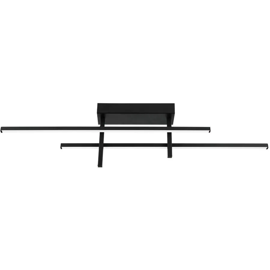 Deckenlampe Trepiliano schwarz 2500 lm B 7 cm