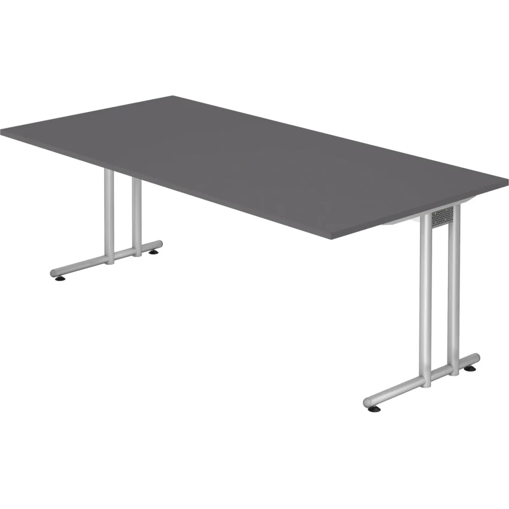Schreibtisch Office Graphit 200 x 100 cm