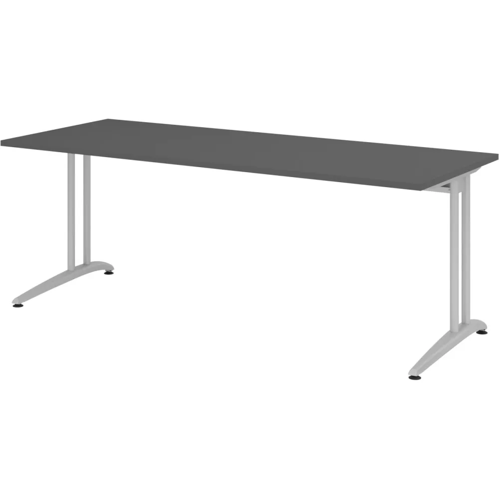 Schreibtisch Office Graphit 200 x 80 cm