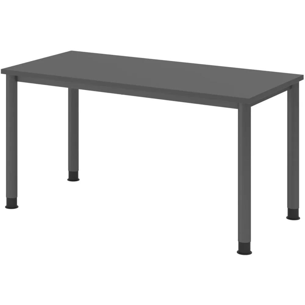 Schreibtisch Office Graphit manuelle Höhenverstellung 140 x 67.2 cm