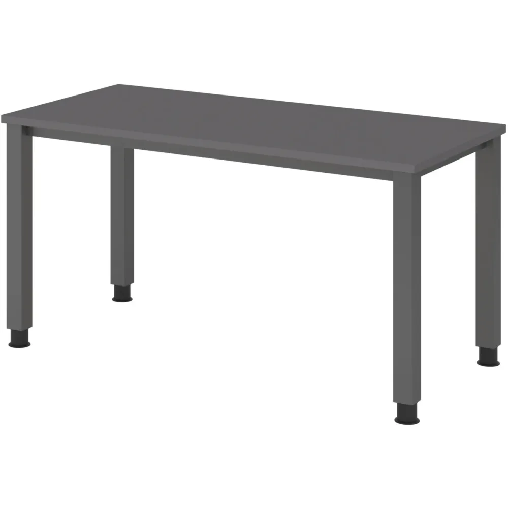 Schreibtisch Office Graphit manuelle Höhenverstellung 140 x 67.2 cm