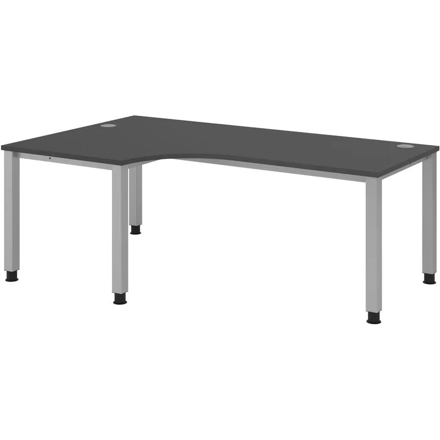 Schreibtisch Office Graphit manuelle Höhenverstellung 200 x 120 cm
