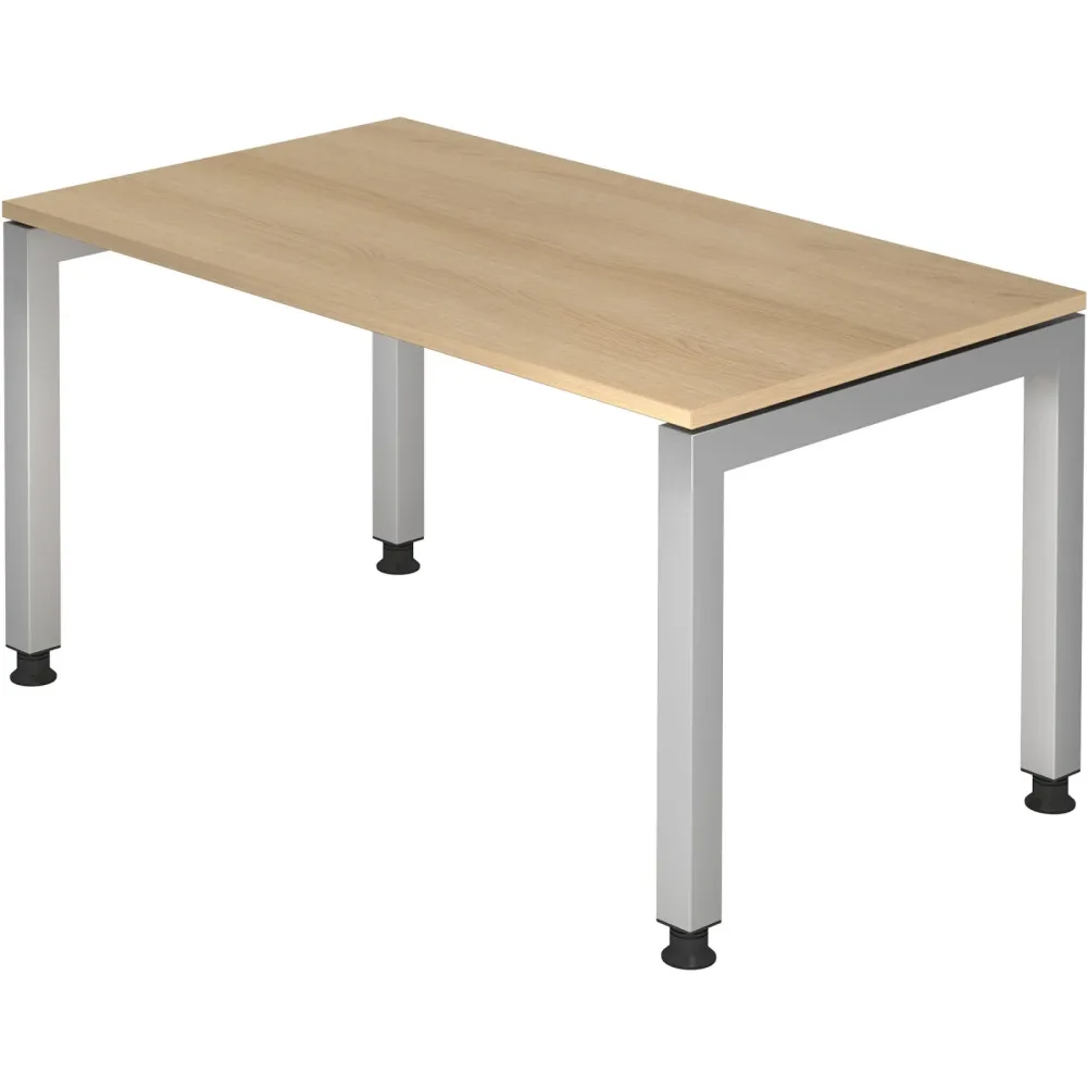 Schreibtisch Office Eiche manuelle Höhenverstellung 140 x 80 cm