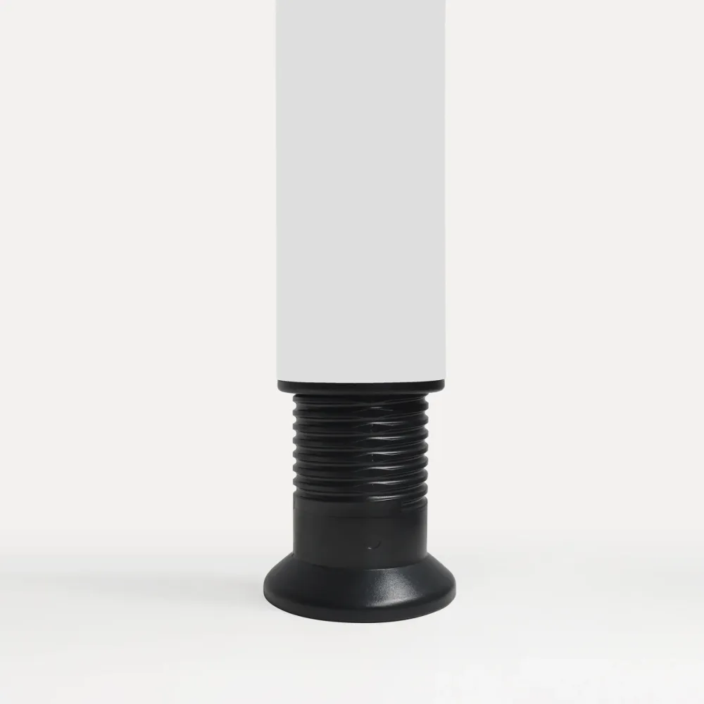 Schreibtisch Office Weiß manuelle Höhenverstellung 180 x 100 cm - Farbe: Weiss