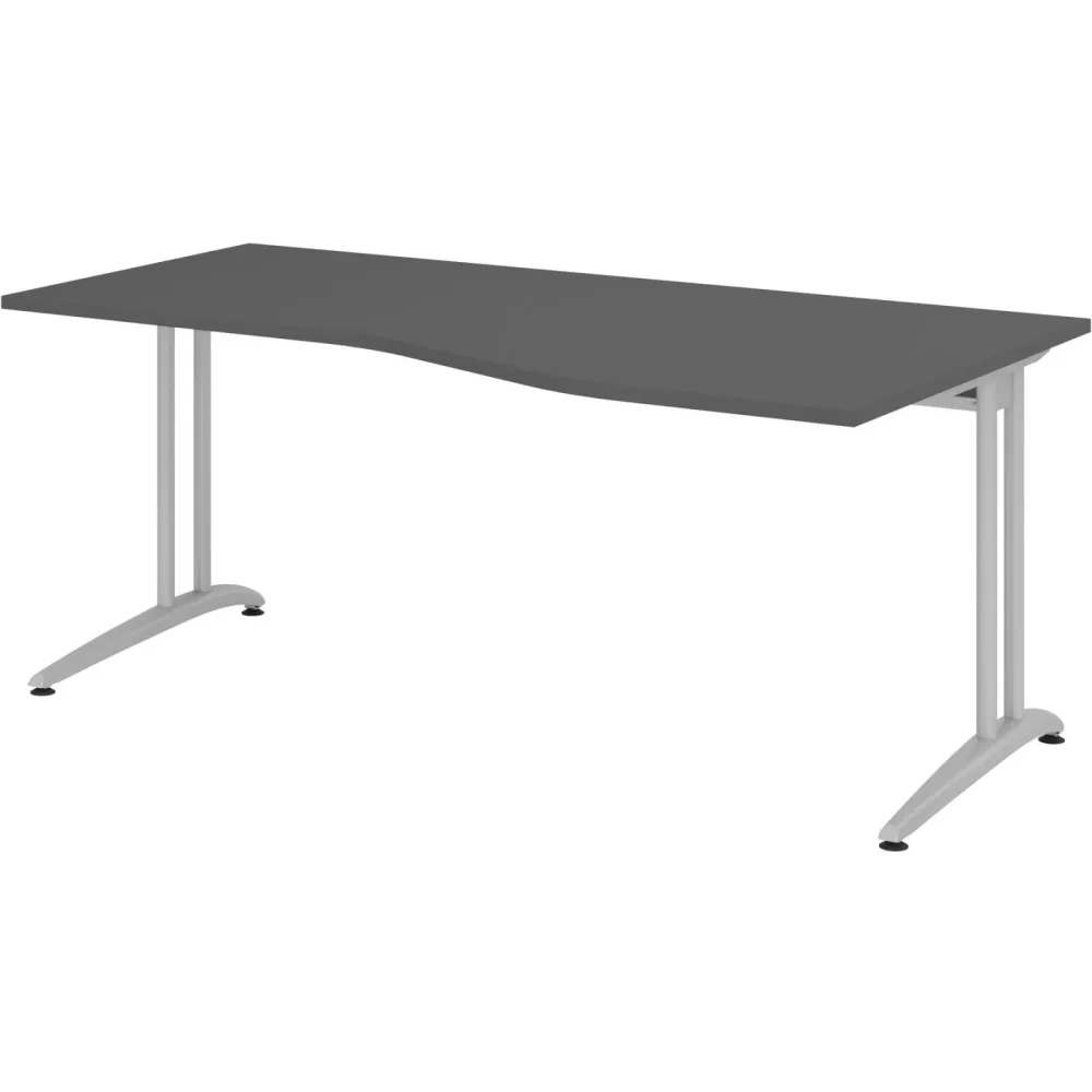Schreibtisch Office Graphit 180 x 100 cm