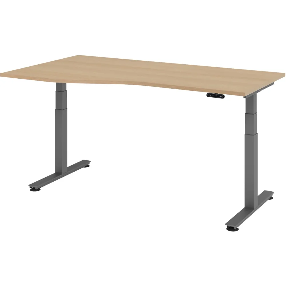 Schreibtisch Office Eiche elektrische Höhenverstellung 180 x 100 cm
