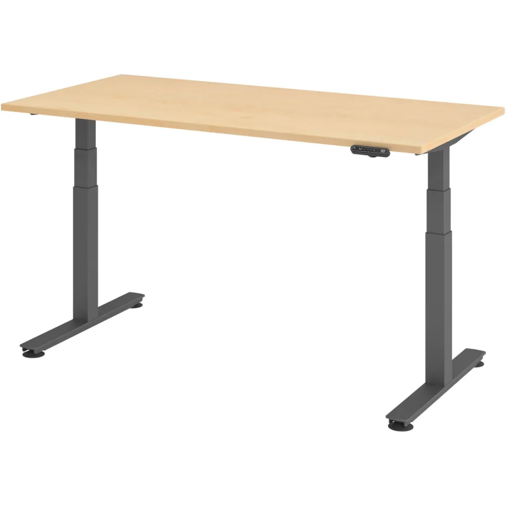 Schreibtisch Office Ahorn elektrische Höhenverstellung 160 x 80 cm