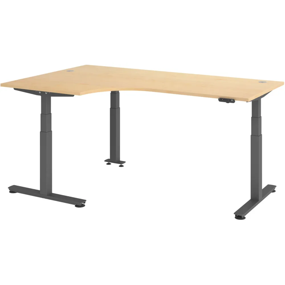 Schreibtisch Office Ahorn elektrische Höhenverstellung 200 x 120 cm