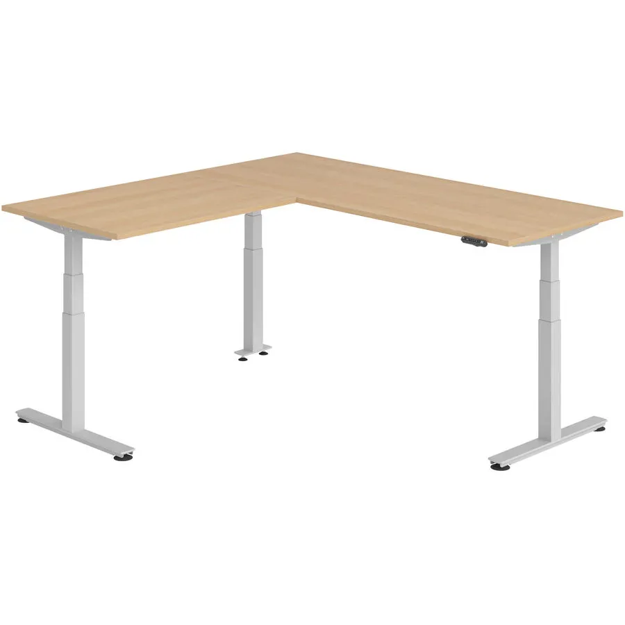 Schreibtisch Office Eiche elektrische Höhenverstellung 200 x 200 cm