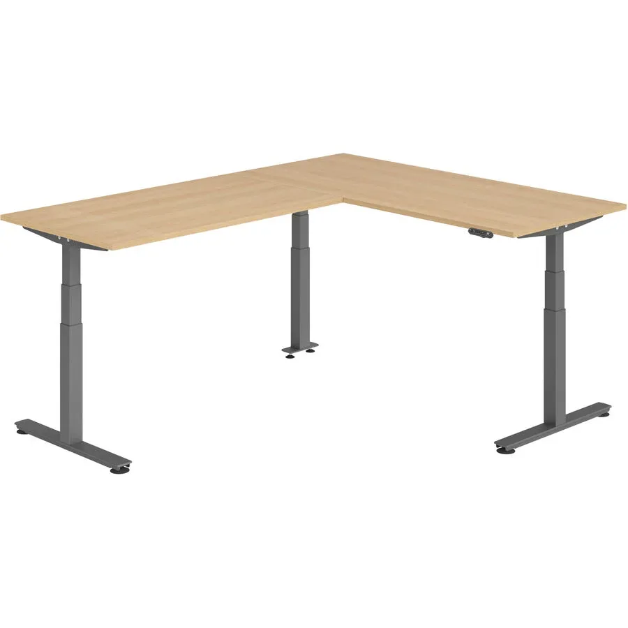 Schreibtisch Office Eiche elektrische Höhenverstellung 240 x 180 cm