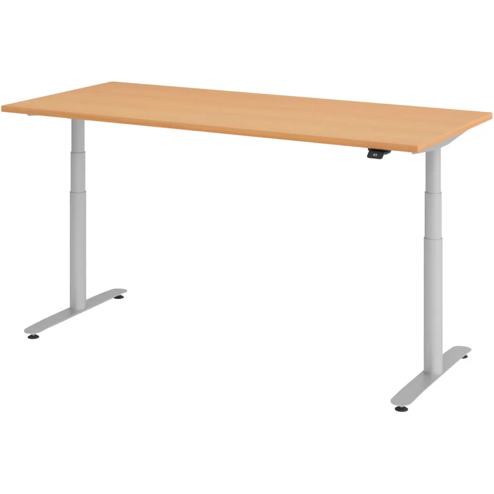 Schreibtisch Office Buche elektrische Höhenverstellung 180 x 80 cm