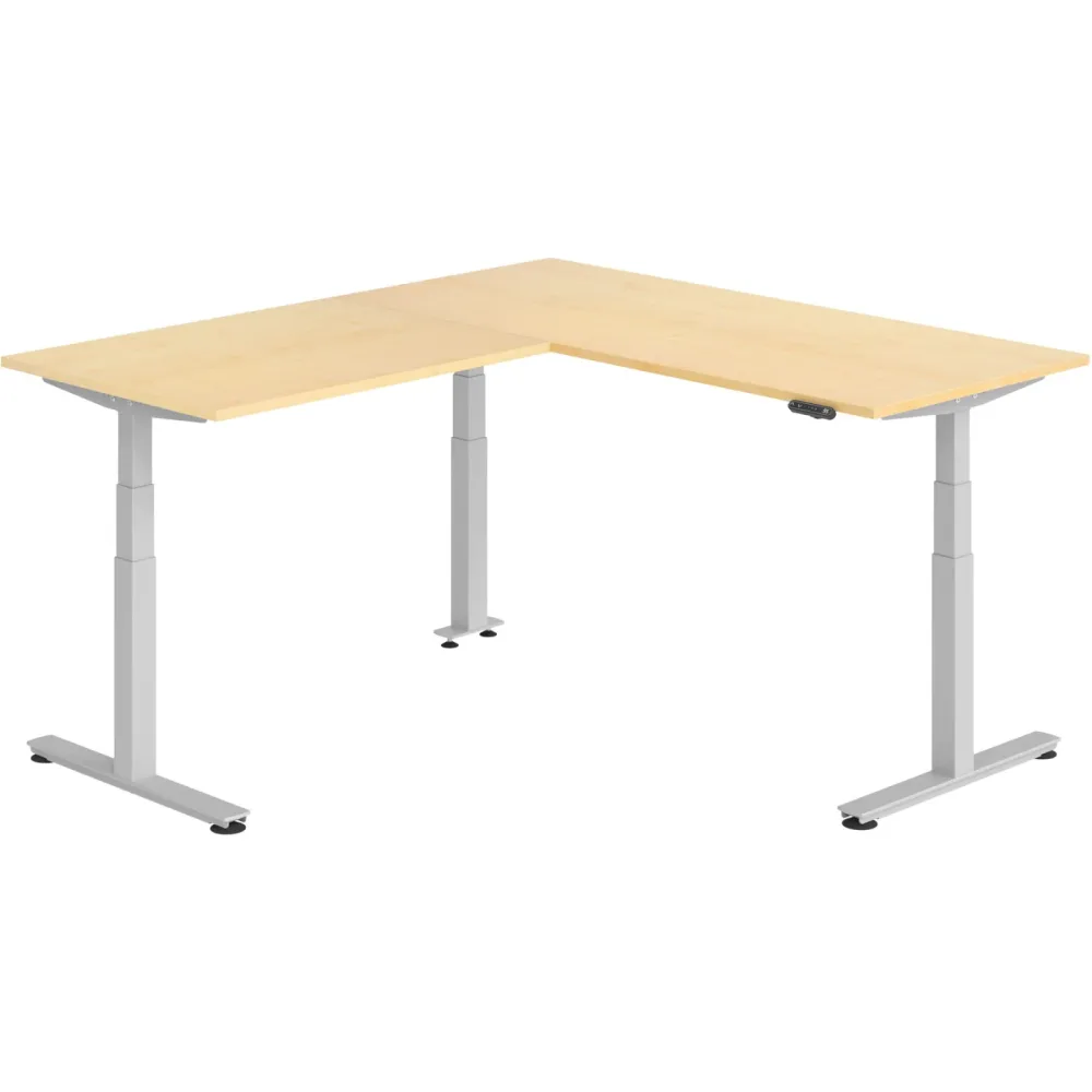 Schreibtisch Office Ahorn elektrische Höhenverstellung 200 x 180 cm