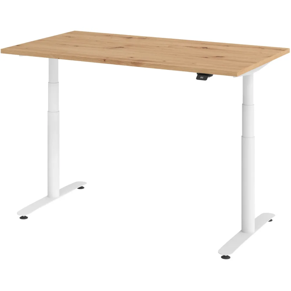 Schreibtisch Office Asteiche elektrische Höhenverstellung 140 x 80 cm
