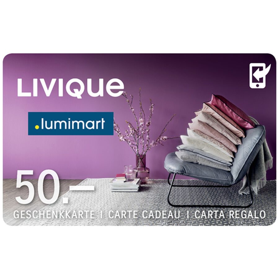 Geschenkkarte (50 CHF) - Farbe: diverse - Material: Kunststoff - Geschenkkarte