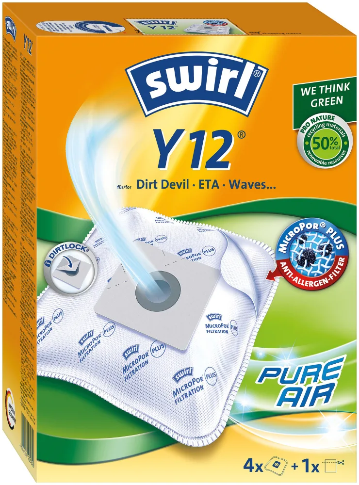 Swirl Staubbeutel Y12 MicroporPlus