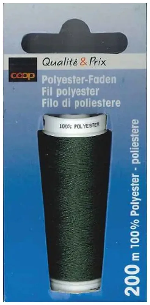 Coop Polyester Faden 200m kaki 1341
