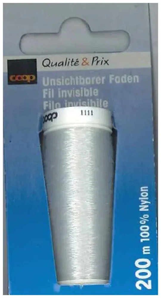 Coop Faden unsichtbar 1001 transparent Spule 200 m