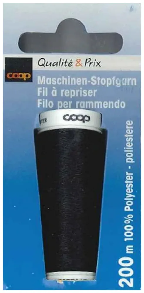 Coop Stopfgarn schwarz Spule 200 m 1 Stk.