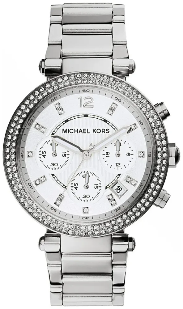 Michael Kors Uhr Parker Glitz silberfarben
