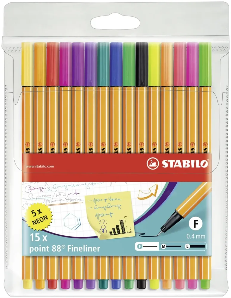 Stabilo Feinschreiber point 88 15er Etui