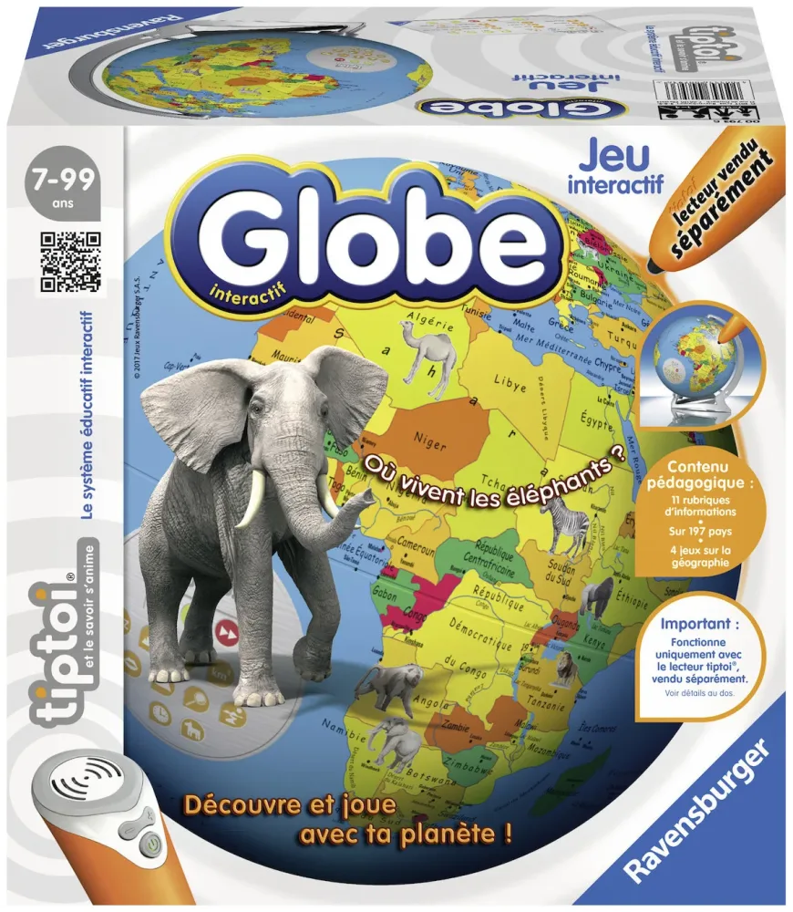 Tiptoi Globe interactif Lernspiel (Fr)
