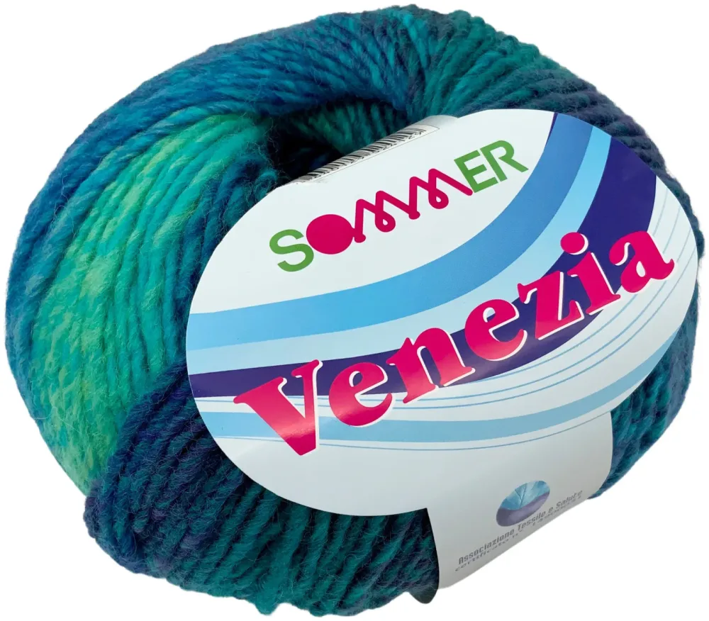 Sommer Venezia 115 Schalgarn Verlaufsgarn blau-grün 150g