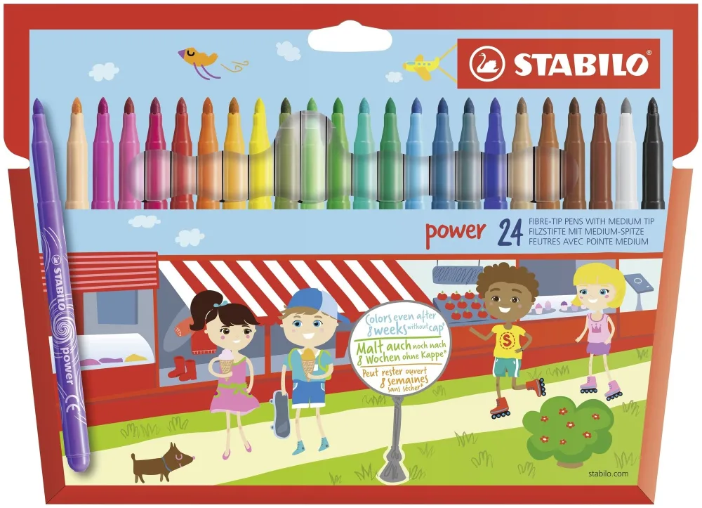 Stabilo Fasermaler power 24er Etui