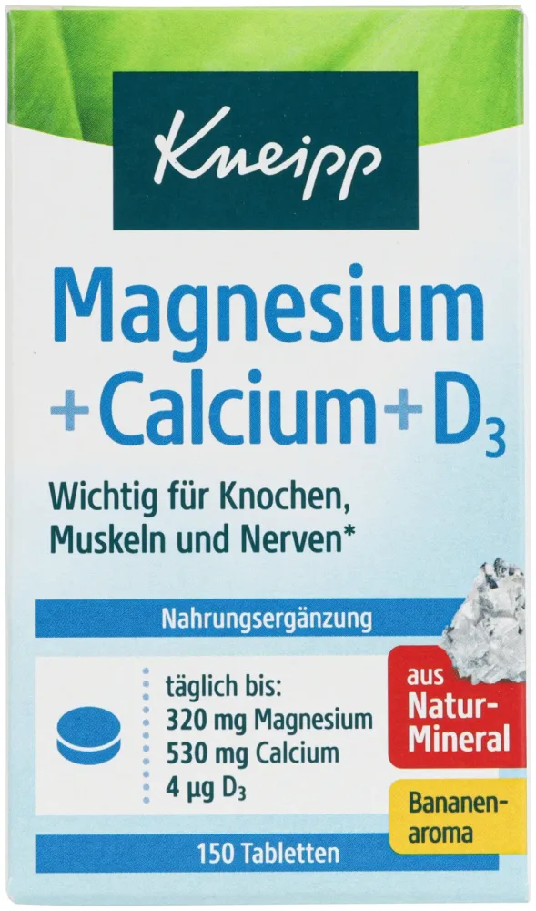 Kneipp Natürliches Magnesium + Calcium & Vitamin D3 150 Tabletten
