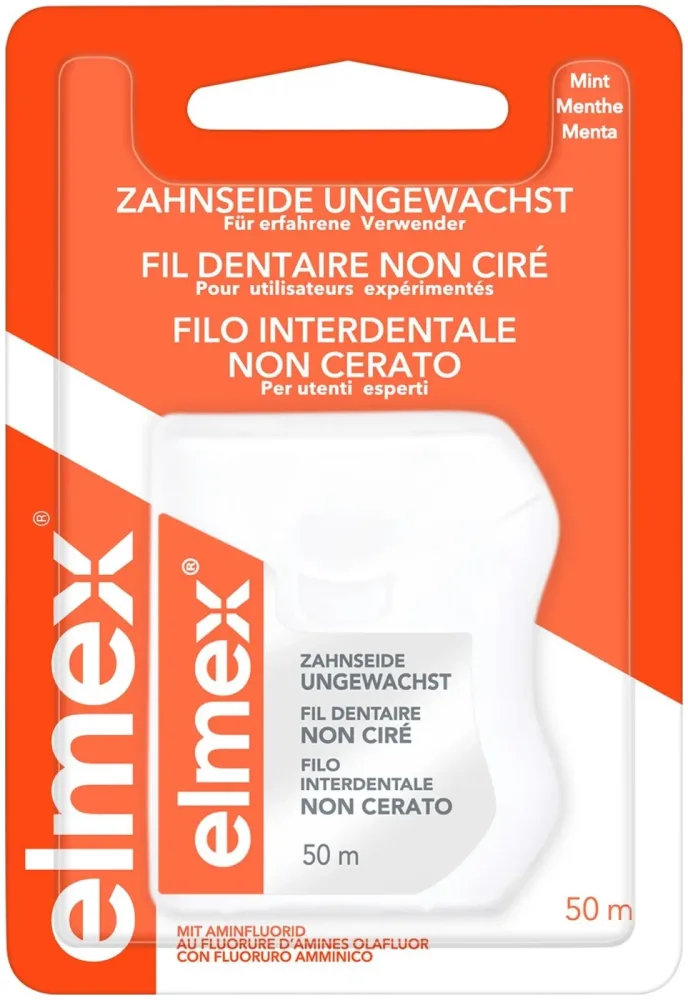 Elmex Zahnseide ungewachst 50m