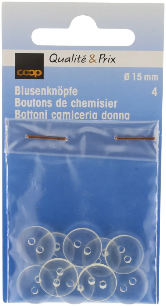 Bettwäscheknopf weiss 12 mm 10 Stk.