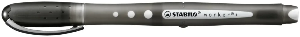 Stabilo Tintenroller worker+ colorful medium schwarz