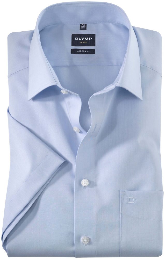 Olymp Luxor modern fit bleu 42 kurzarm