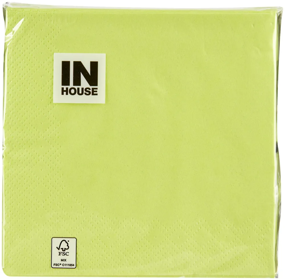 Inhouse Servietten lime 24cm 30 Stück